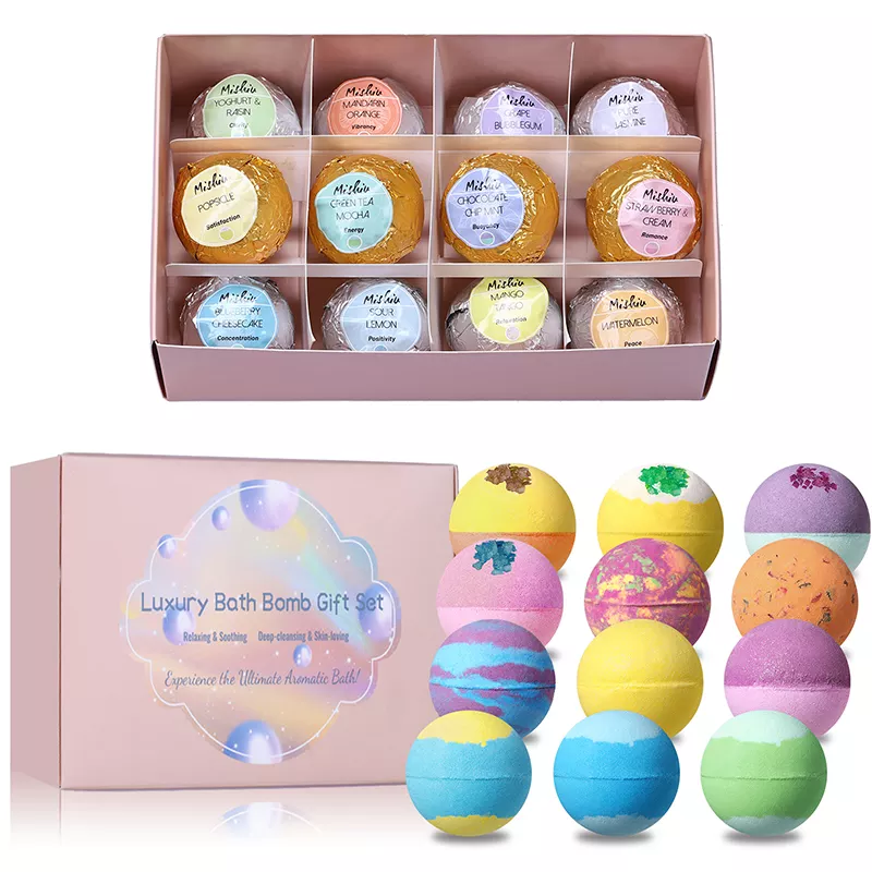 Ensemble de cadeaux de bombe de bain masculin en gros