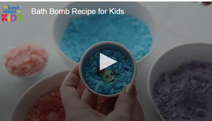 Recette de bombe de bain à la maison homandise pour les enfants