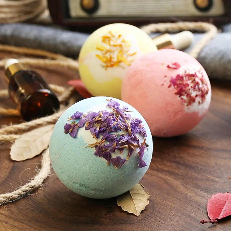 Bombe de bain rose