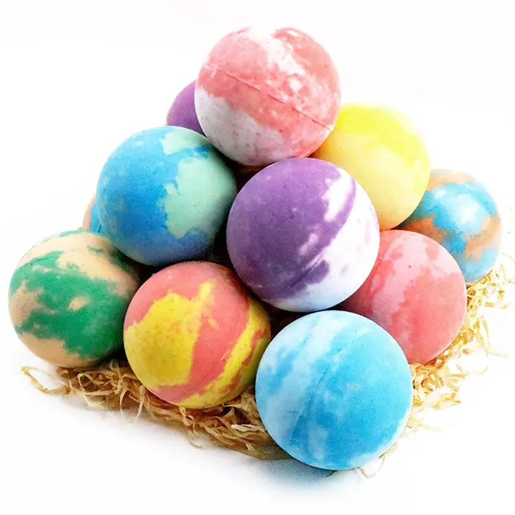 Étiquette privée bombes de bain colorées