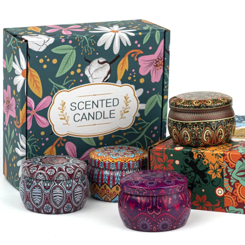 Ensemble de cadeaux parfumés en gros des bougies