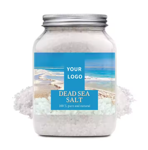 Étiquette privée du sel de mer morte