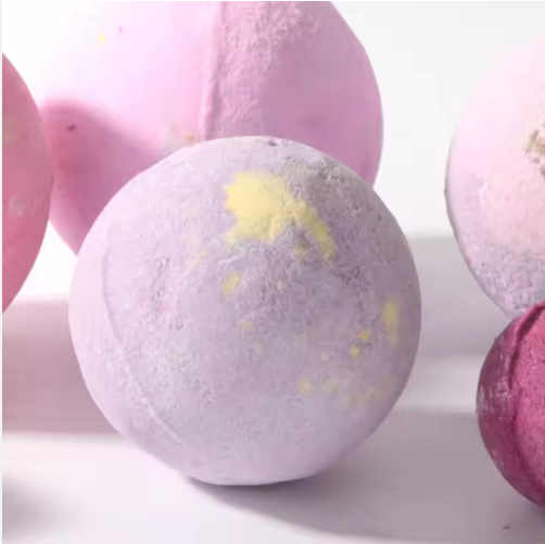 Étiquette privée de la bombe de bain violet