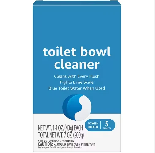 Pastilles effervescentes détergentes pour cuvette de toilettes
