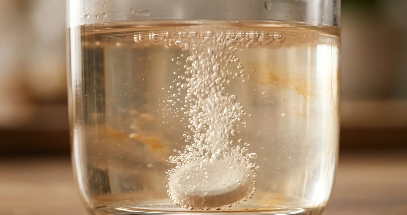 Produces bubbles upon contact with water. Produces bubbles upon contact with water.