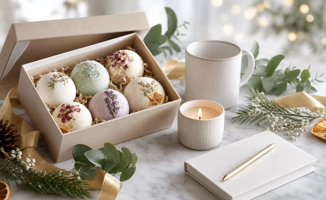 Commande concernant un coffret cadeau de bain Holiday d'un vendeur sur Amazon