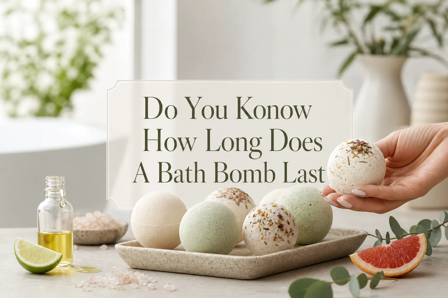 Savez-vous combien de temps dure une bombe de bain
