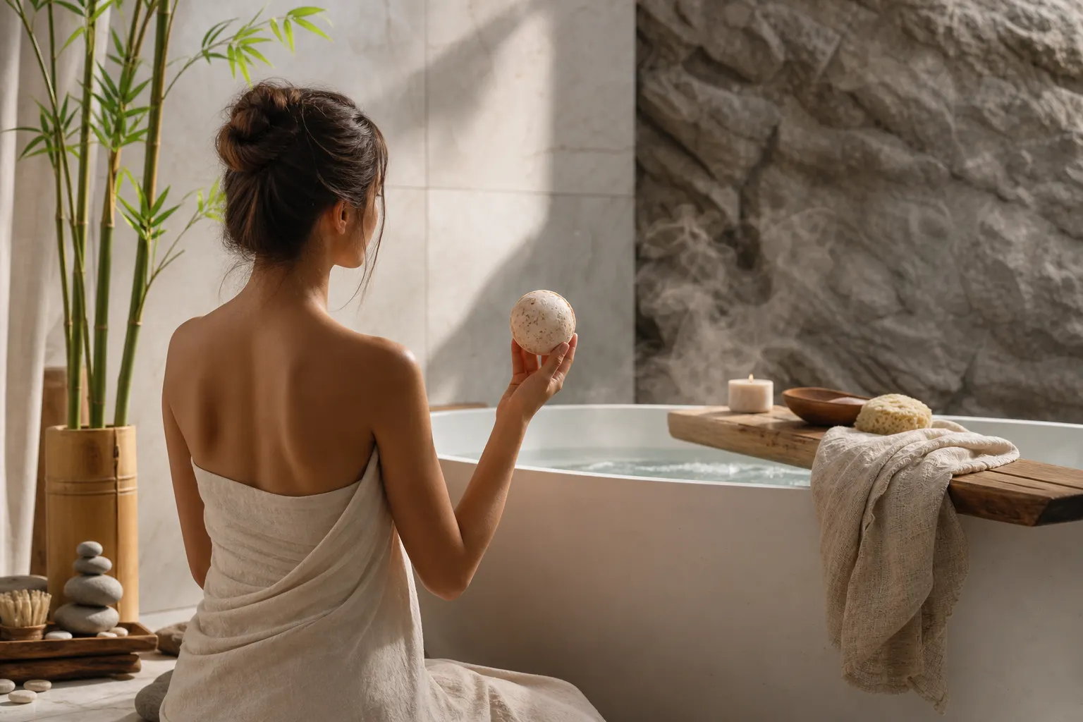 Une bombe de bain vous nettoie-t-elle ?