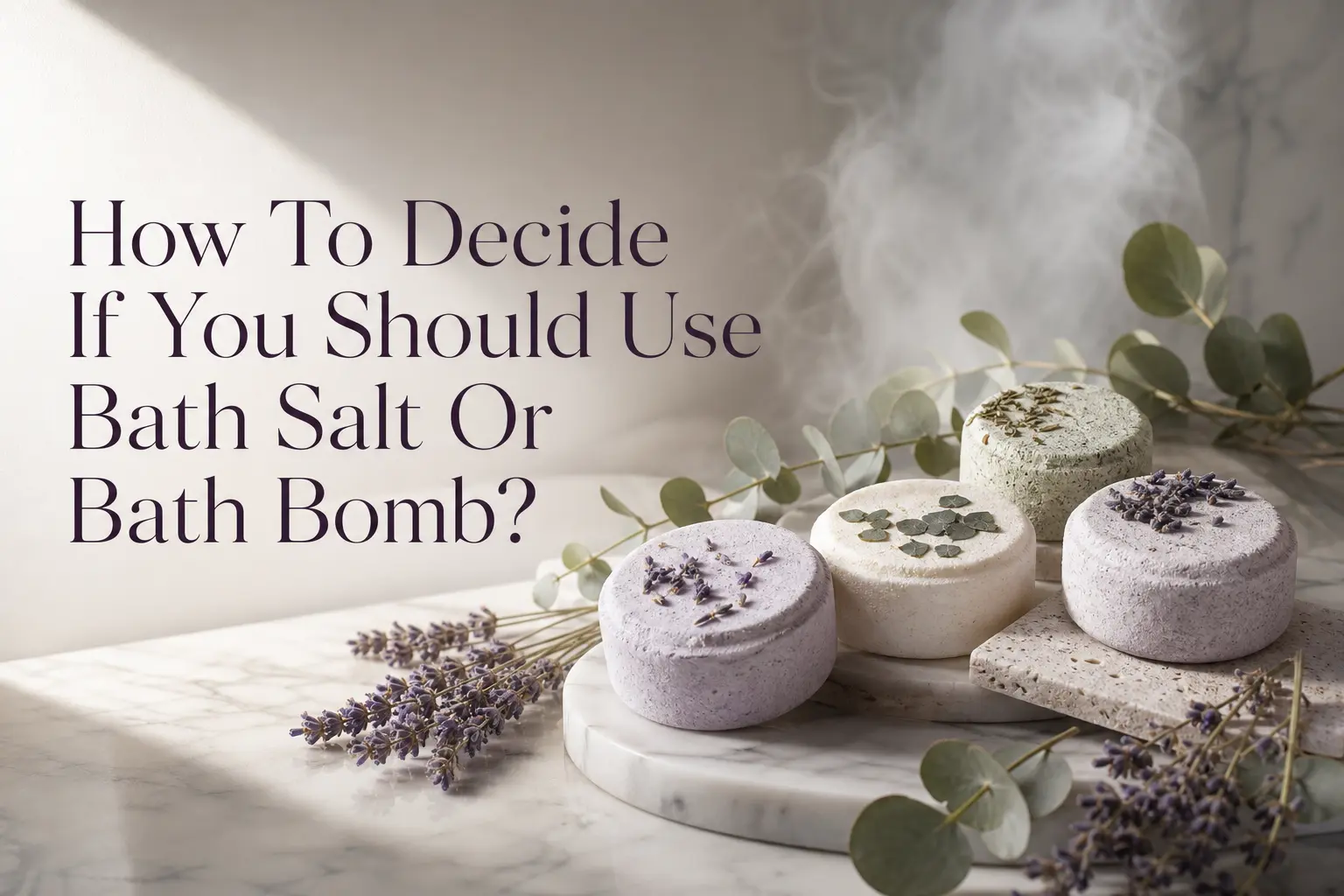 Comment décider si vous devez utiliser du sel de bain ou une bombe de bain ?