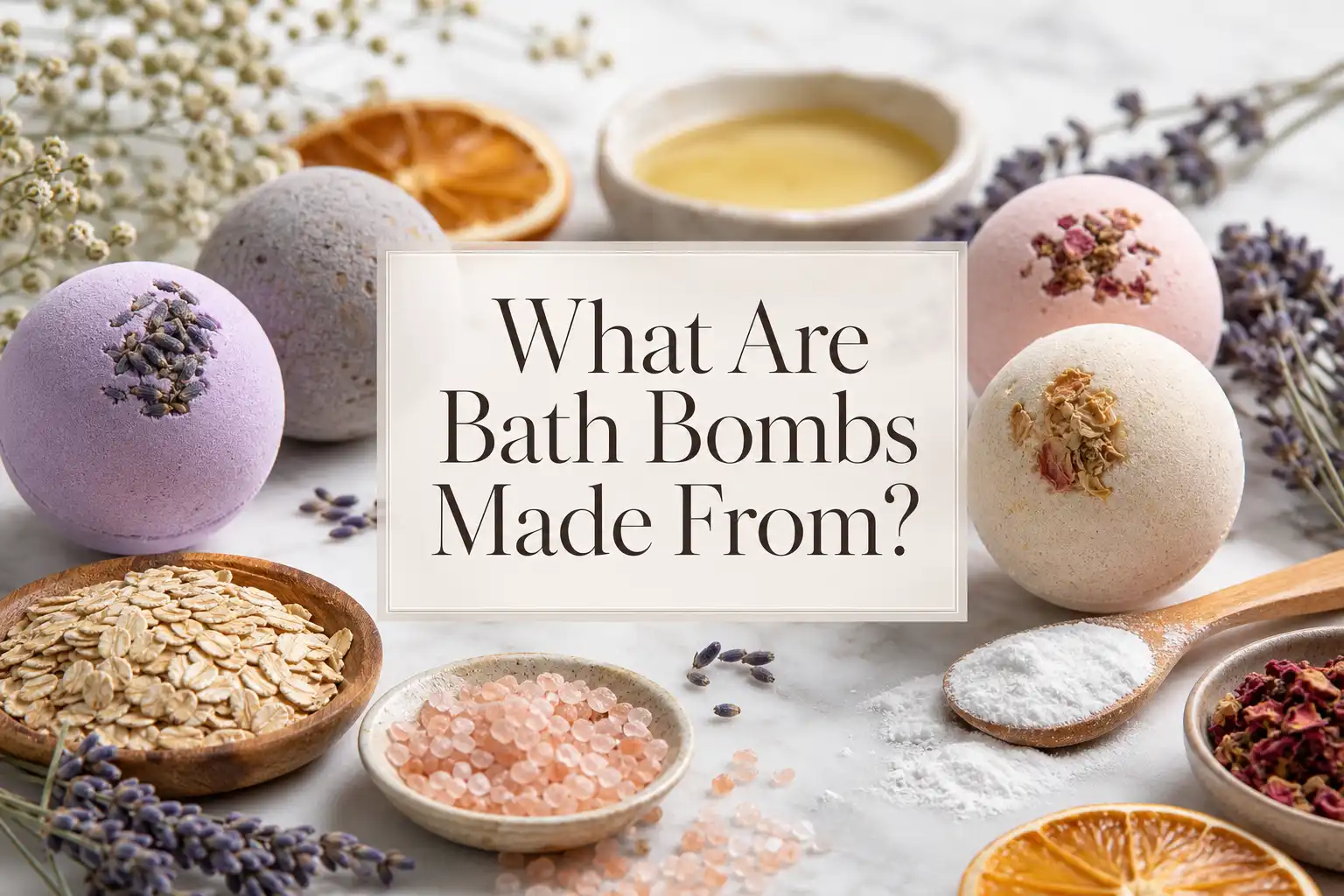 De quoi sont réellement faites les bombes de bain ?