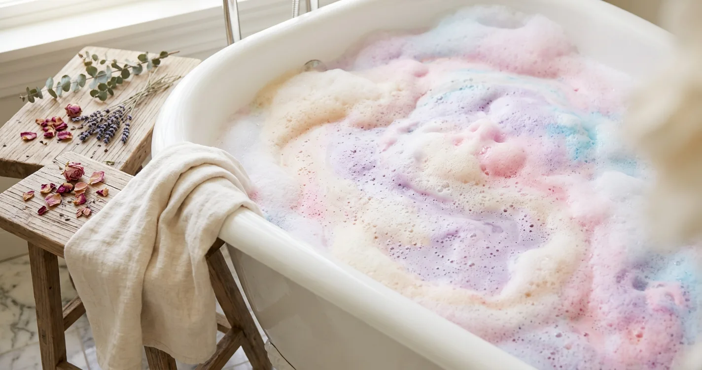 Les bombes de bain colorées tachent-elles votre baignoire ?