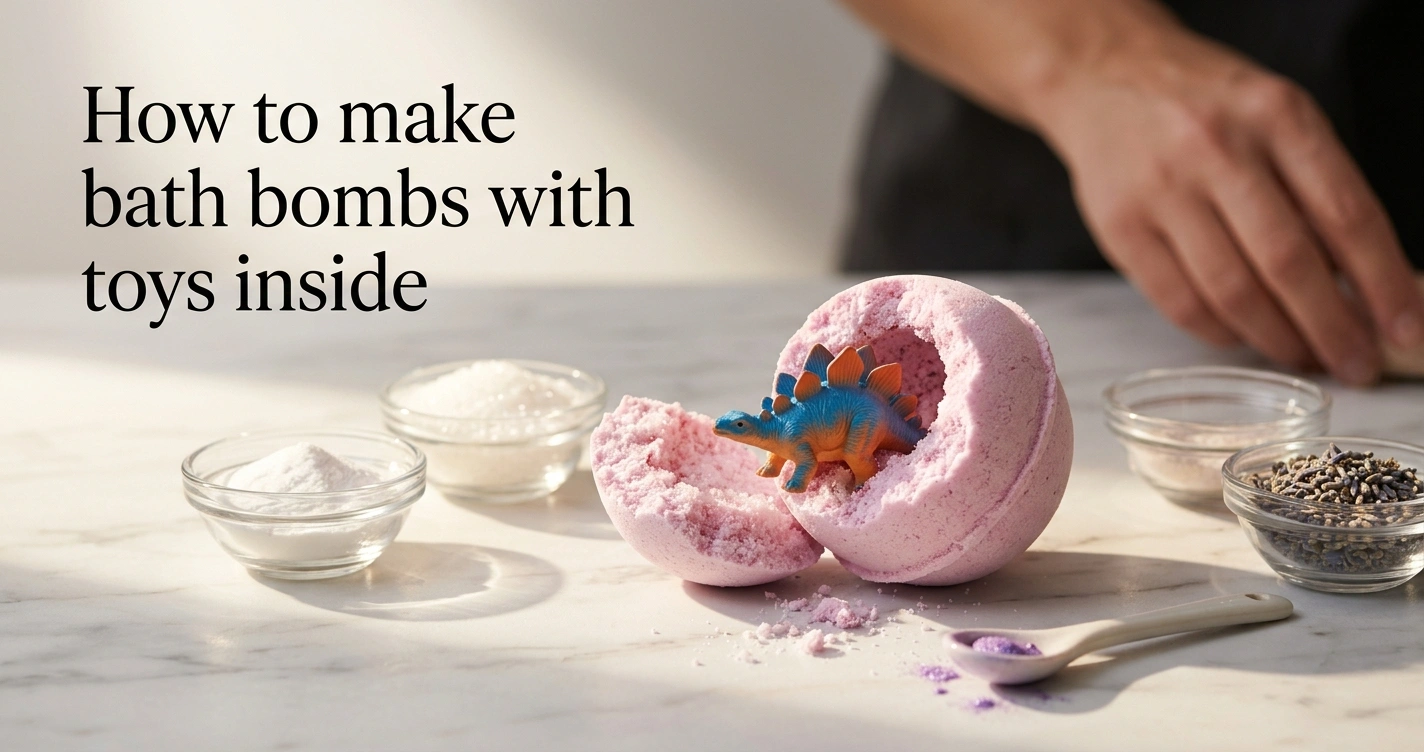 Comment fabriquer des bombes de bain avec des jouets à l’intérieur