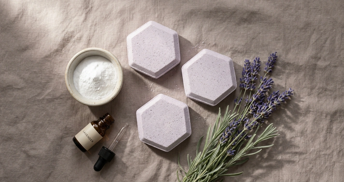 Comment fabriquer des galets de douche à la lavande ?