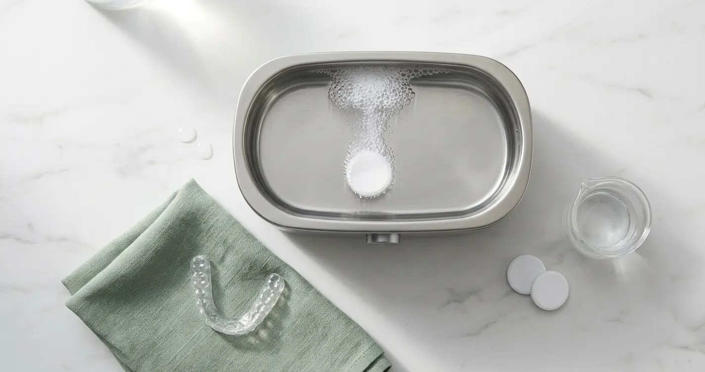 Puis-je utiliser des pastilles pour prothèses dentaires dans un nettoyeur ultrasonique