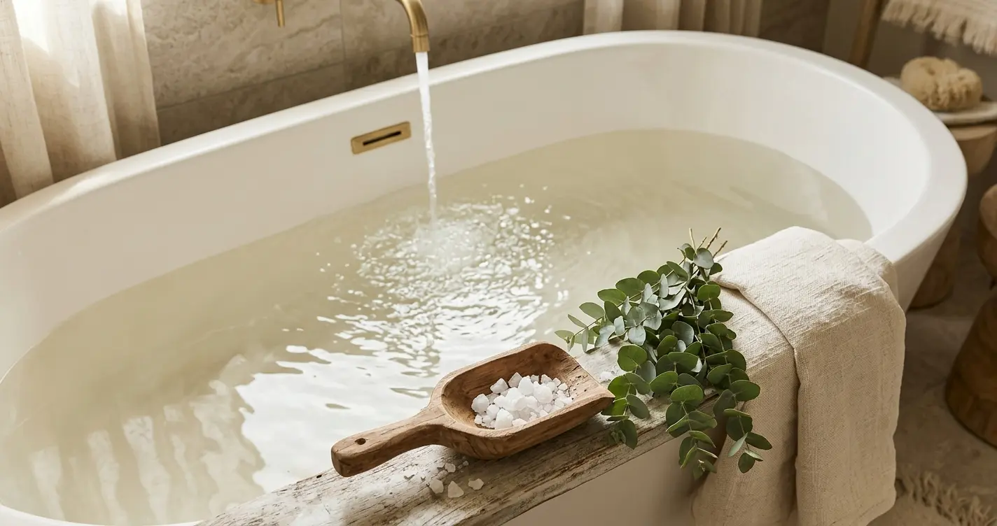 Que fait un bain au sel d’Epsom ? Bienfaits, utilisations et sécurité expliqués