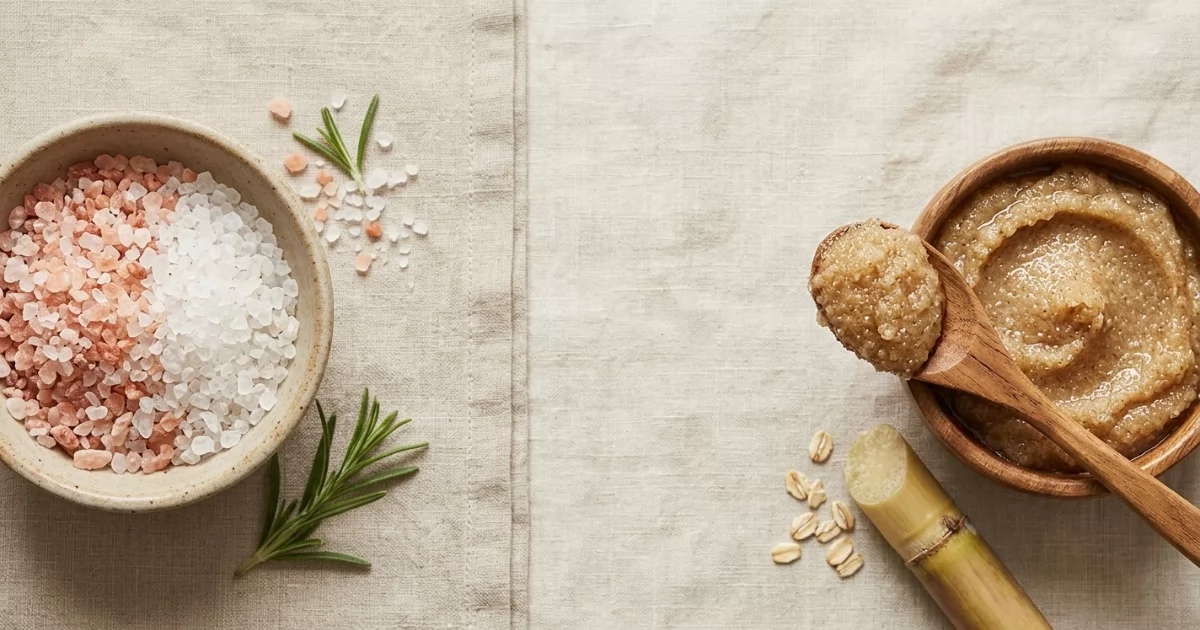 Sels de bain vs gommage corporel : quelle est la différence ?