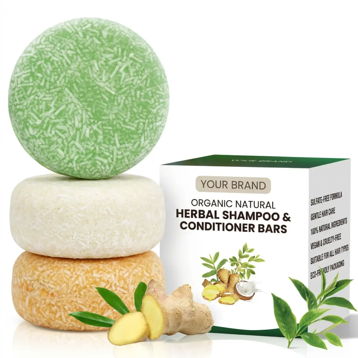 Shampooing solide naturel aux plantes biologiques - Image 3