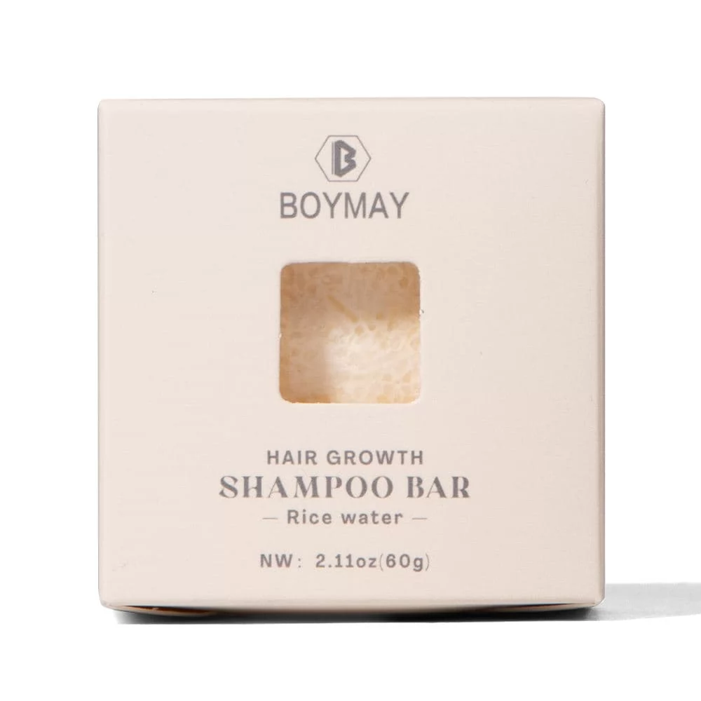 Pain de shampoing naturel aux protéines et à l'eau de riz en marque blanche - Image 3