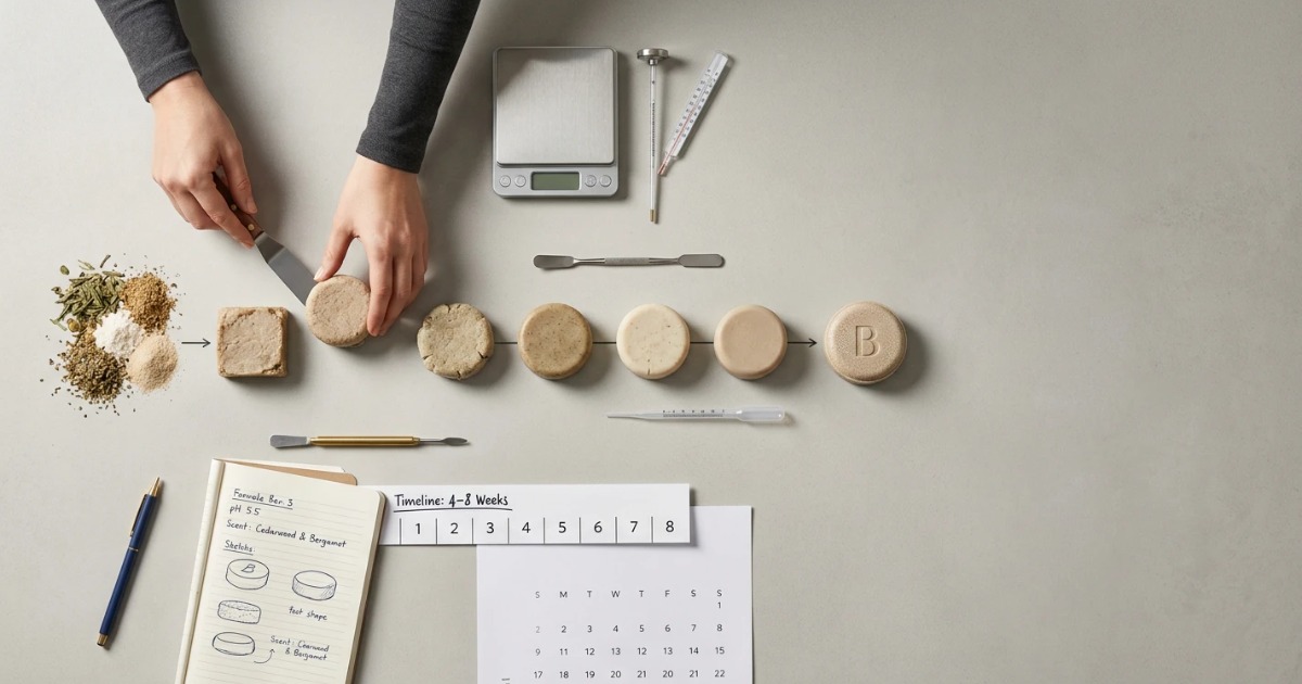 Combien de temps faut-il pour développer un shampoing solide personnalisé ? Guide complet du calendrier