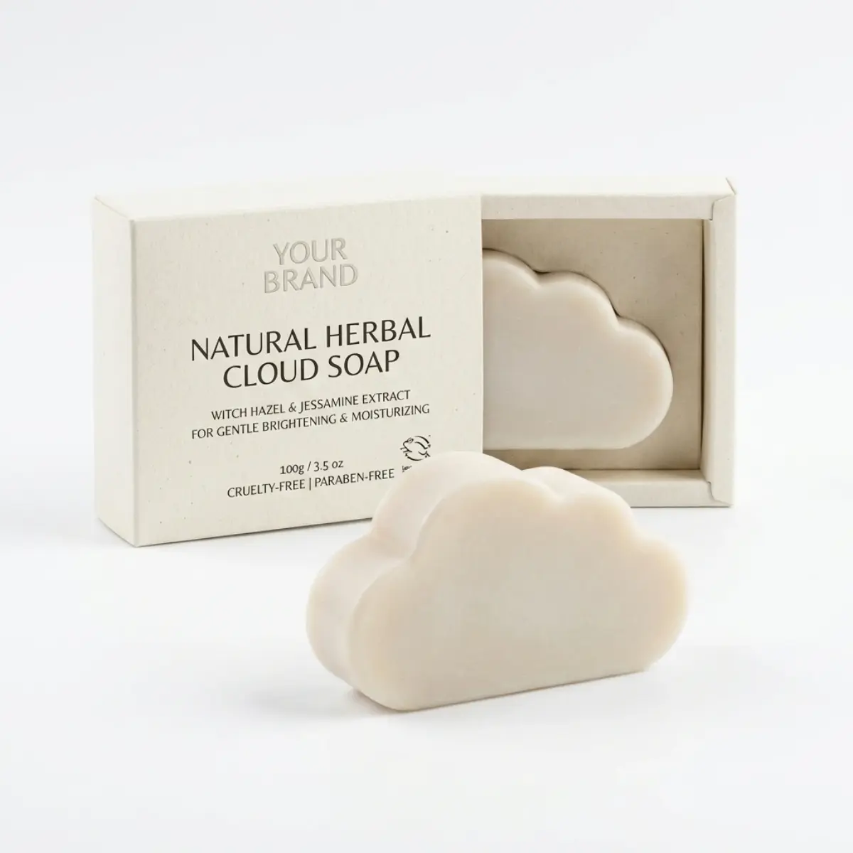 Savon blanchissant naturel aux plantes en forme de nuage OEM