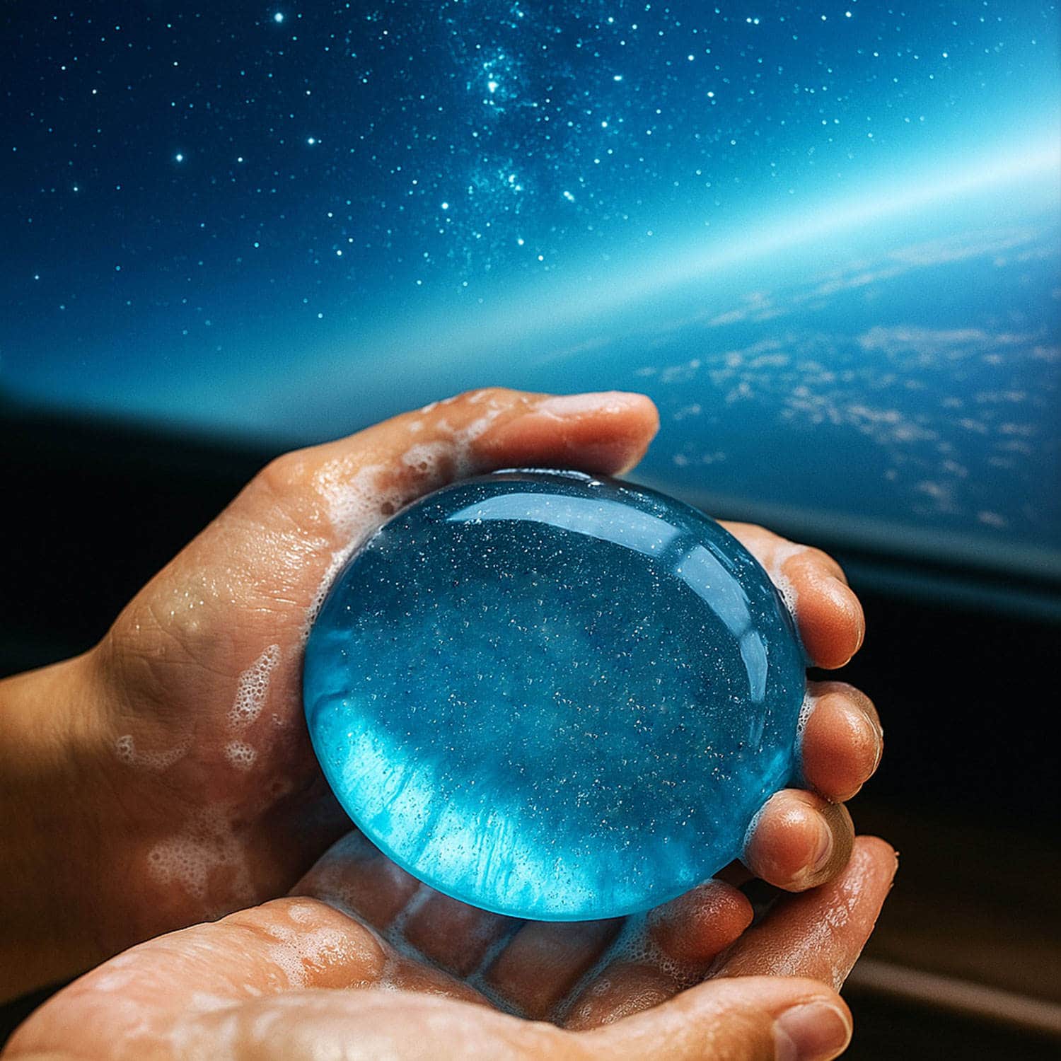 Savon artisanal galaxie ciel étoilé sous marque privée - Image 2