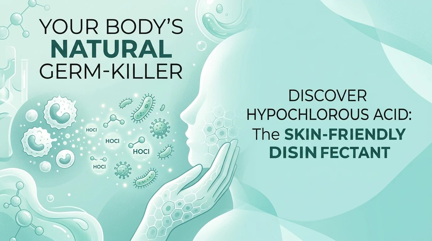 Qu’est-ce que l’acide hypochloreux ? Le désinfectant doux pour la peau que votre corps produit déjà