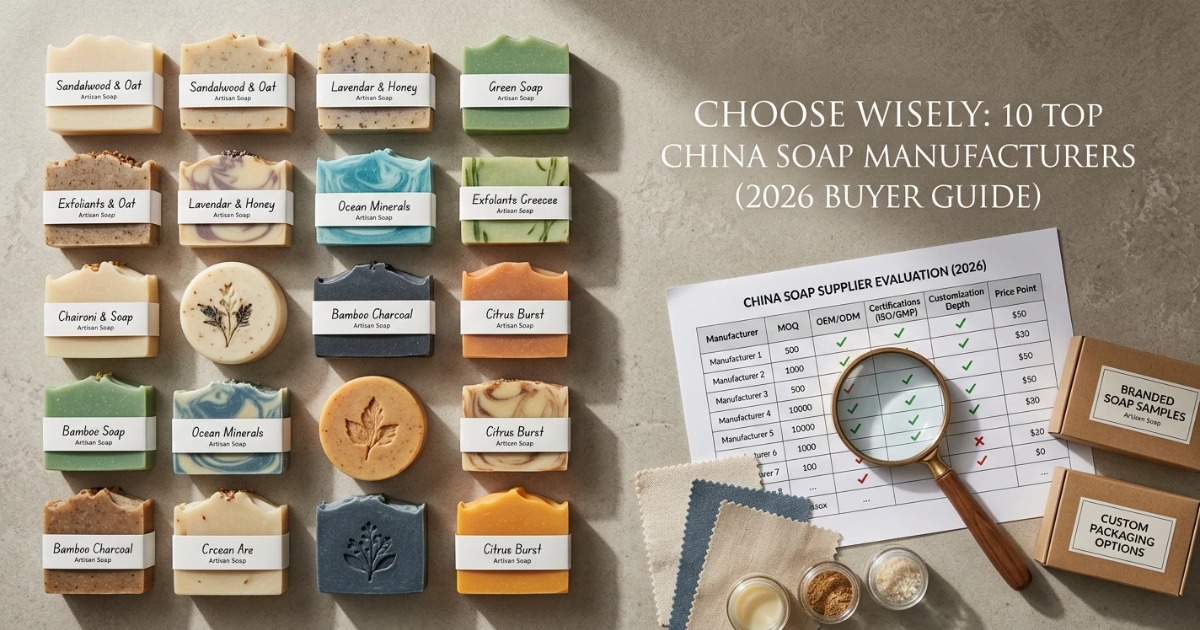 10 meilleurs fabricants de savon en Chine (guide d’achat 2026)