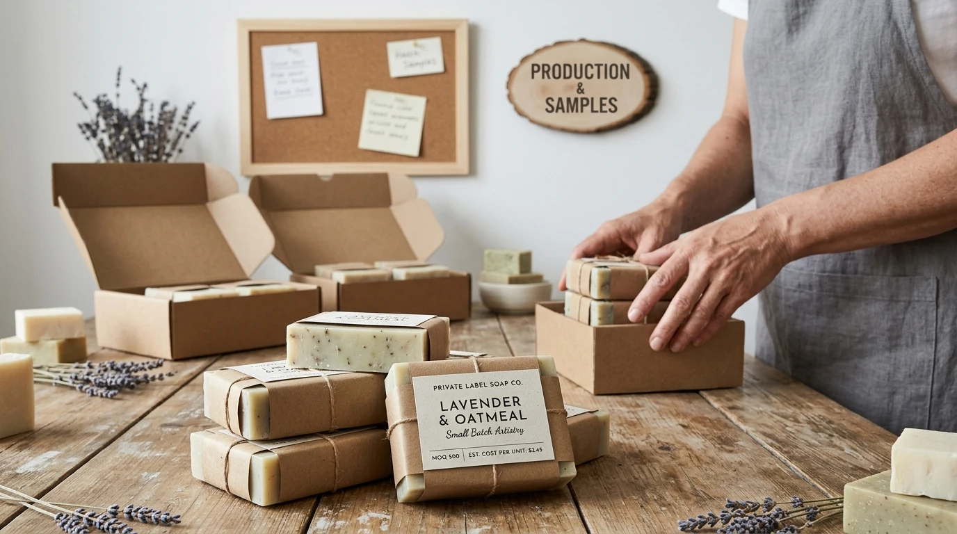 MOQ et coût unitaire du savon en marque propre : guide 2026