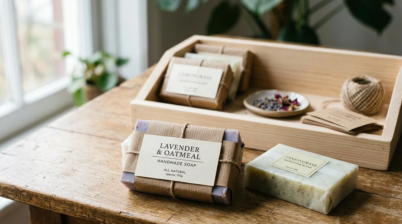 Idées d’emballage de savons artisanaux qui vendent des barres